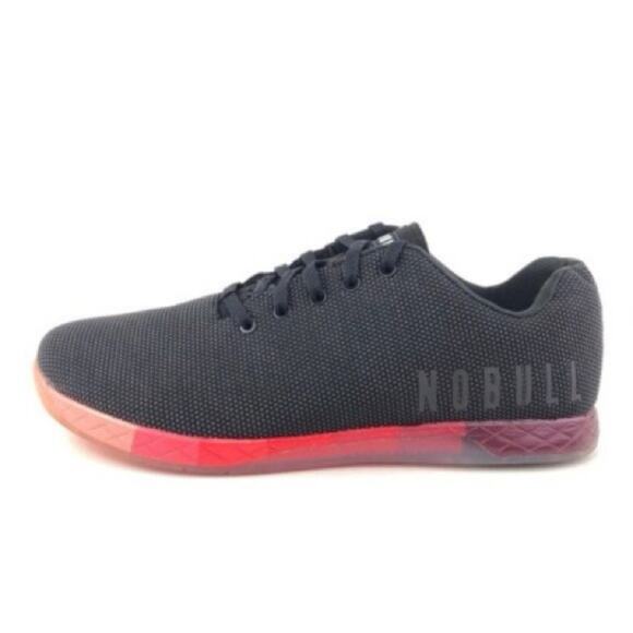 NOBULL Black Red Texture Gradient Unisex Lace Up Athletic Gym Shoe Sneakers 10.5 - Picture 11 of 11